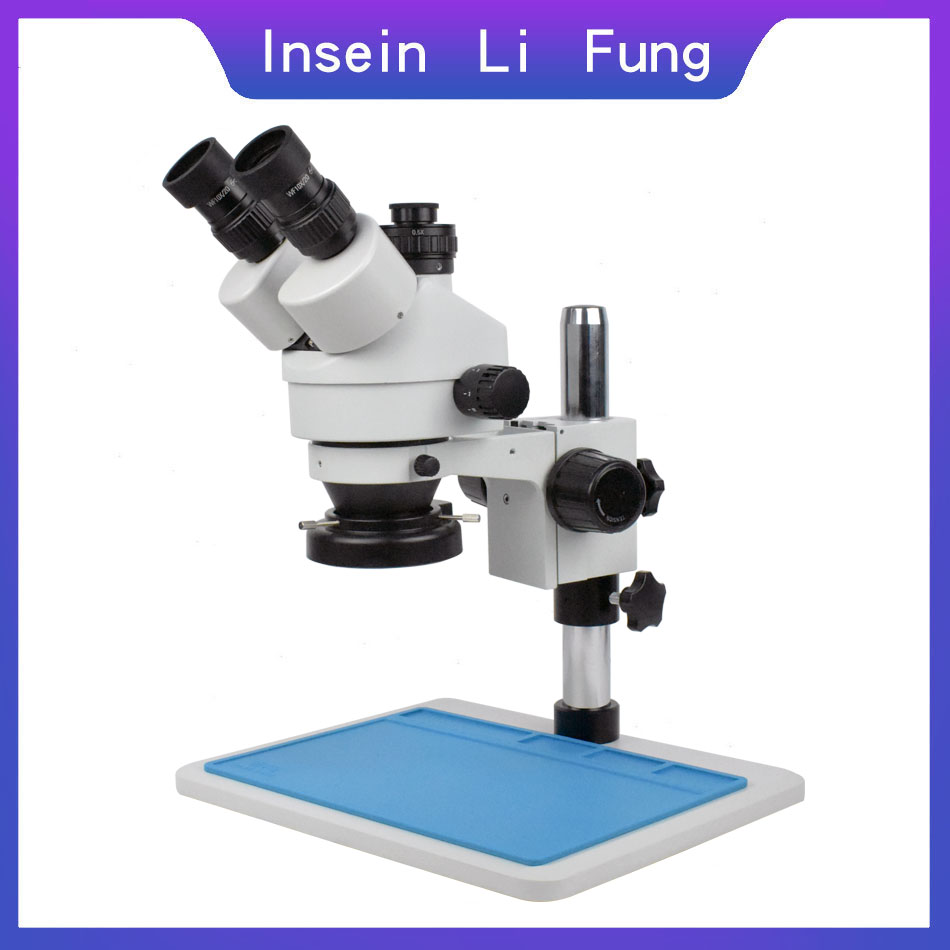 Stereo Trinocular Microscope Pcb - Loupe trinoculaire simul-focale pour l'inspection de