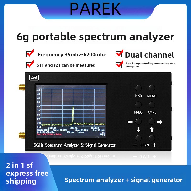 Signal Generator Spectrum Analyzer - Analyseur de spectre portable SA6 6