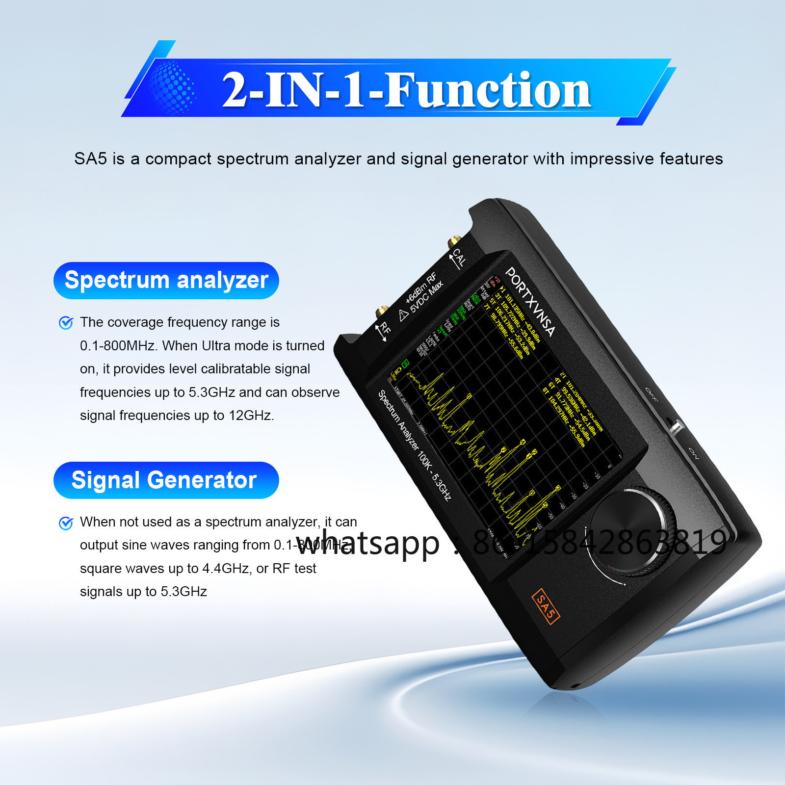 Analyseur de spectre portable  - Signal Generator Spectrum Analyzer avis et prix